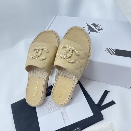 Wholesale Chanel Slippers For Women #1225484 $85.00 USD, Wholesale Quality Replica Chanel Slippers