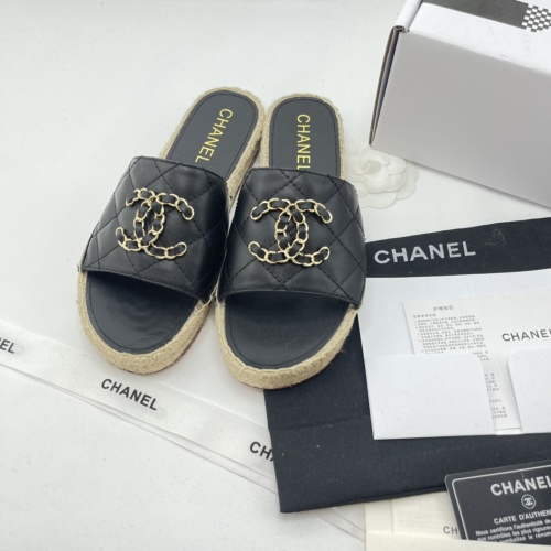 Replica Chanel Slippers For Women #1225485 $85.00 USD for Wholesale