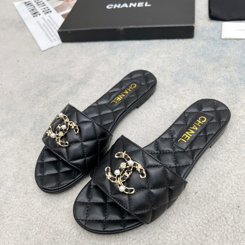 Wholesale Chanel Slippers For Women #1225496 $82.00 USD, Wholesale Quality Replica Chanel Slippers