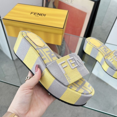 Wholesale Fendi Slippers For Women #1225497 $85.00 USD, Wholesale Quality Replica Fendi Slippers