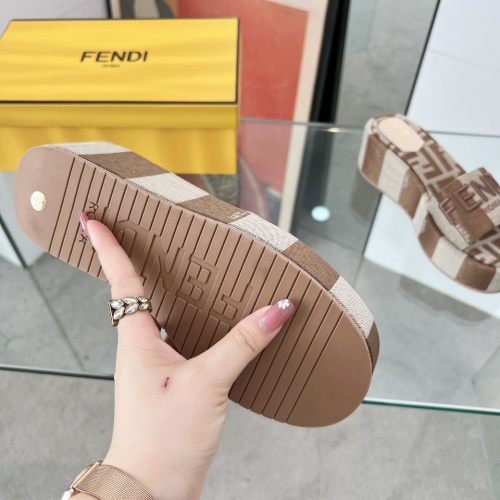 Replica Fendi Slippers For Women #1225498 $85.00 USD for Wholesale