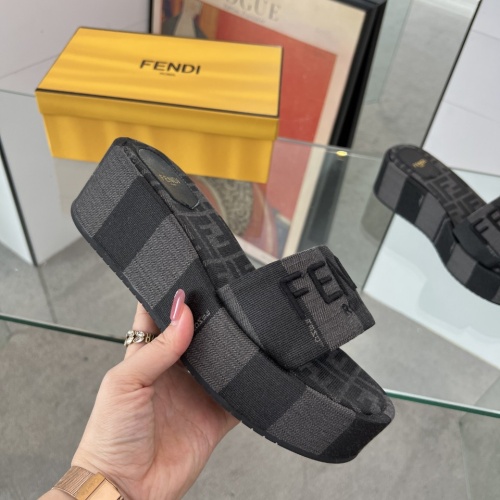 Replica Fendi Slippers For Women #1225500 $85.00 USD for Wholesale