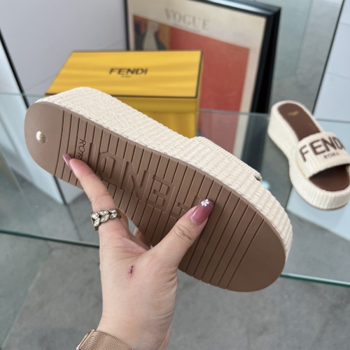 Replica Fendi Slippers For Women #1225502 $88.00 USD for Wholesale