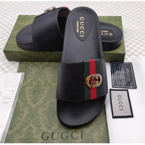 Replica Gucci Slippers For Men #1225511 $52.00 USD for Wholesale