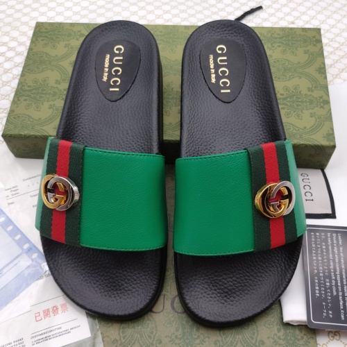 Replica Gucci Slippers For Men #1225515 $52.00 USD for Wholesale