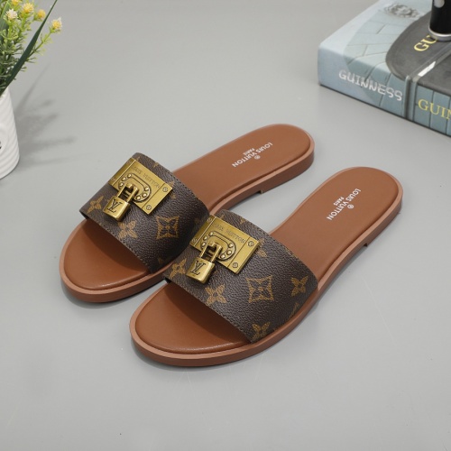 Wholesale Louis Vuitton Slippers For Women #1225525 $56.00 USD, Wholesale Quality Replica Louis Vuitton Slippers