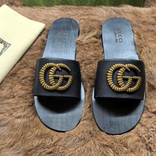 Wholesale Gucci Slippers For Women #1225537 $56.00 USD, Wholesale Quality Replica Gucci Slippers