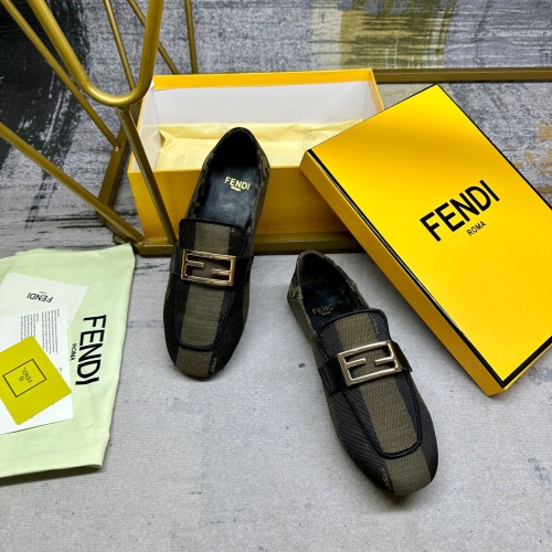 Replica Fendi Casual Shoes For Women #1225567 $82.00 USD for Wholesale