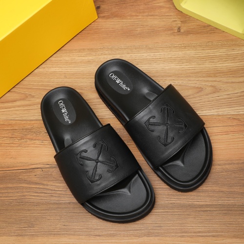 Wholesale Off-White Slippers For Men #1225620 $56.00 USD, Wholesale Quality Replica Off-White Slippers