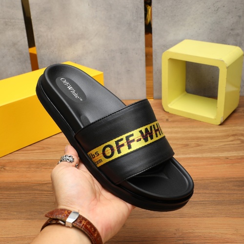 Replica Off-White Slippers For Men #1225621 $56.00 USD for Wholesale