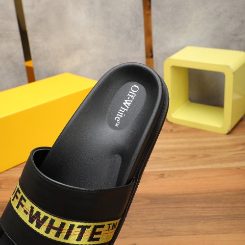 Replica Off-White Slippers For Men #1225621 $56.00 USD for Wholesale