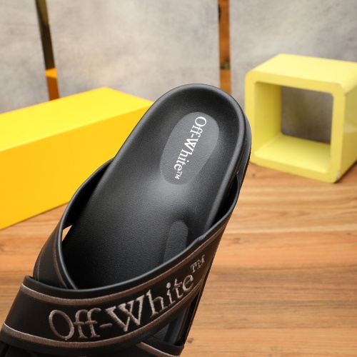 Replica Off-White Slippers For Men #1225623 $56.00 USD for Wholesale