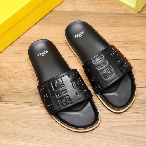 Replica Fendi Slippers For Men #1225624 $56.00 USD for Wholesale