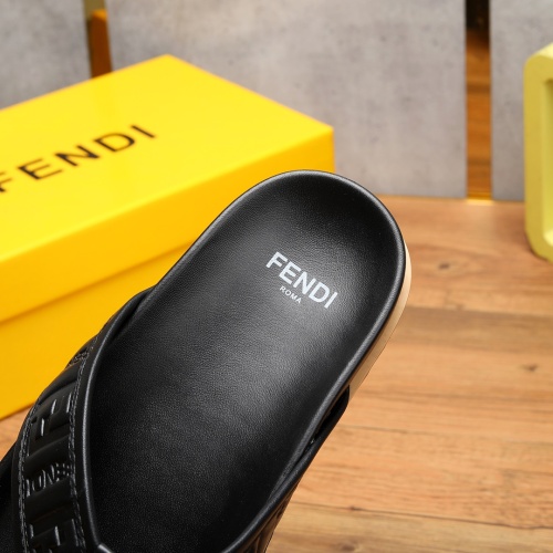 Replica Fendi Slippers For Men #1225625 $56.00 USD for Wholesale