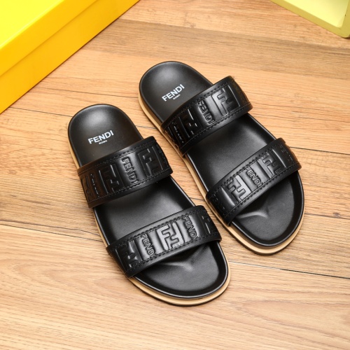 Replica Fendi Slippers For Men #1225626 $56.00 USD for Wholesale