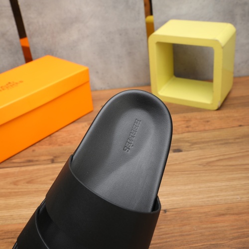 Replica Hermes Slippers For Men #1225631 $56.00 USD for Wholesale