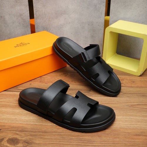 Replica Hermes Slippers For Men #1225632 $56.00 USD for Wholesale