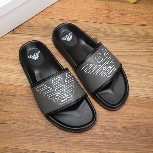 Wholesale Armani Slippers For Men #1225633 $56.00 USD, Wholesale Quality Replica Armani Slippers