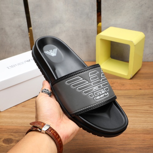 Replica Armani Slippers For Men #1225633 $56.00 USD for Wholesale