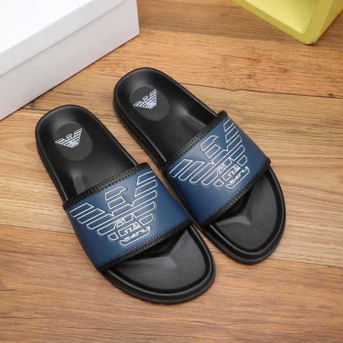 Wholesale Armani Slippers For Men #1225635 $56.00 USD, Wholesale Quality Replica Armani Slippers