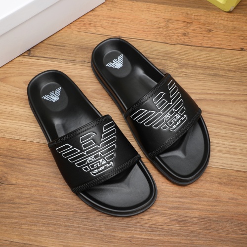 Wholesale Armani Slippers For Men #1225636 $56.00 USD, Wholesale Quality Replica Armani Slippers