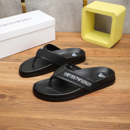 Replica Armani Slippers For Men #1225652 $56.00 USD for Wholesale