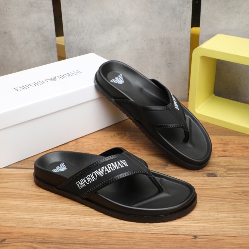 Replica Armani Slippers For Men #1225652 $56.00 USD for Wholesale