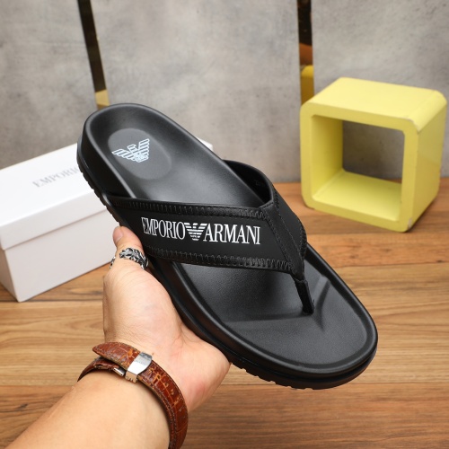 Replica Armani Slippers For Men #1225652 $56.00 USD for Wholesale