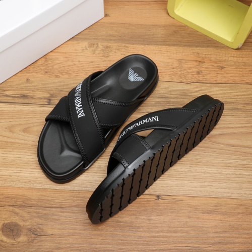 Replica Armani Slippers For Men #1225653 $56.00 USD for Wholesale