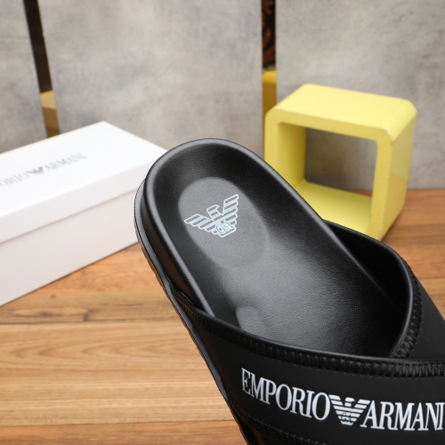 Replica Armani Slippers For Men #1225653 $56.00 USD for Wholesale