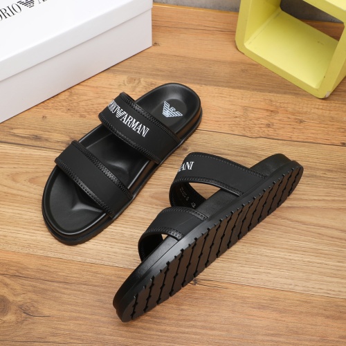 Replica Armani Slippers For Men #1225654 $56.00 USD for Wholesale