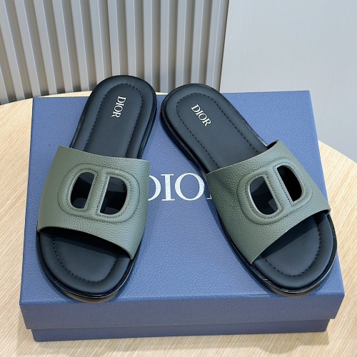 Wholesale Christian Dior Slippers For Men #1225684 $60.00 USD, Wholesale Quality Replica Christian Dior Slippers