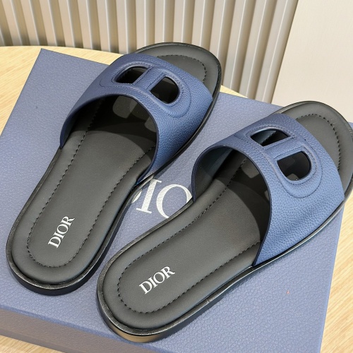 Replica Christian Dior Slippers For Men #1225685 $60.00 USD for Wholesale