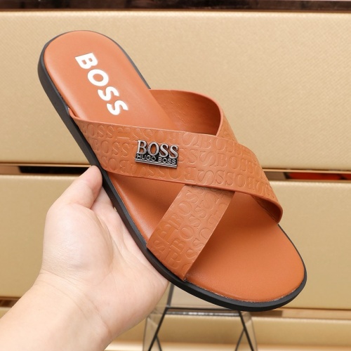 Replica Boss Slippers For Men #1225691 $64.00 USD for Wholesale