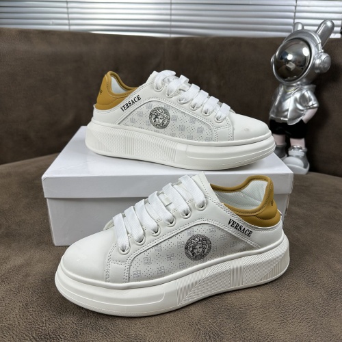 Wholesale Versace Casual Shoes For Men #1225842 $80.00 USD, Wholesale Quality Replica Versace Casual Shoes