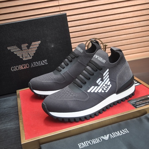 Wholesale Armani Casual Shoes For Men #1225946 $85.00 USD, Wholesale Quality Replica Armani Casual Shoes