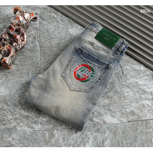 Wholesale Gucci Jeans For Men #1226011 $48.00 USD, Wholesale Quality Replica Gucci Jeans