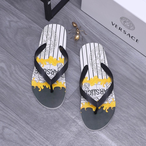 Replica Versace Slippers For Men #1226058 $42.00 USD for Wholesale