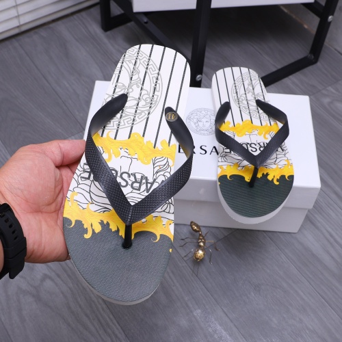 Replica Versace Slippers For Men #1226058 $42.00 USD for Wholesale