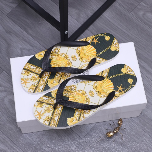 Wholesale Versace Slippers For Men #1226059 $42.00 USD, Wholesale Quality Replica Versace Slippers