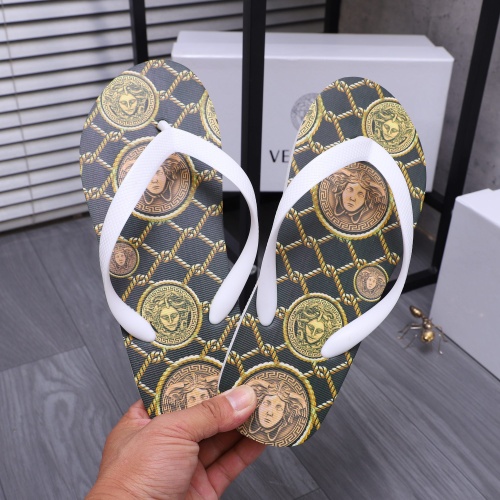 Replica Versace Slippers For Men #1226060 $42.00 USD for Wholesale