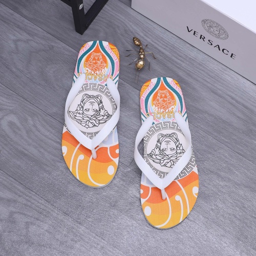 Replica Versace Slippers For Men #1226063 $42.00 USD for Wholesale