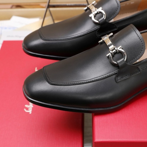 Replica Salvatore Ferragamo Leather Shoes For Men #1226125 $122.00 USD for Wholesale