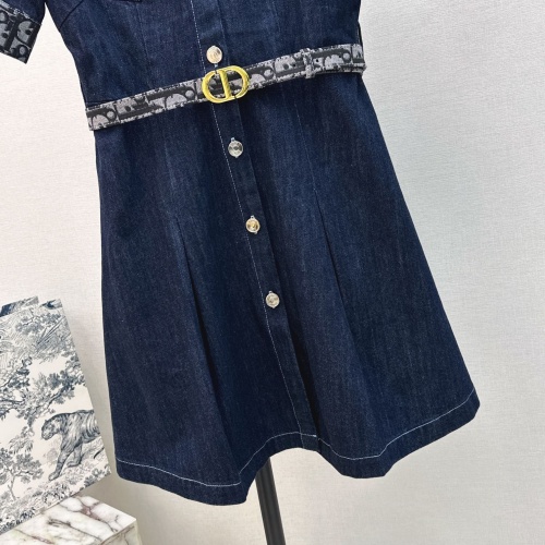 Replica Christian Dior Dresses Short Sleeved For Women #1226250 $140.00 USD for Wholesale