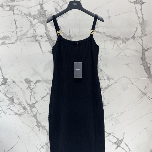 Wholesale Fendi Dresses Sleeveless For Women #1226255 $108.00 USD, Wholesale Quality Replica Fendi Dresses