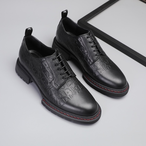 Replica Christian Dior Leather Shoes For Men #1226268 $82.00 USD for Wholesale