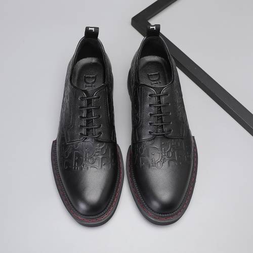 Replica Christian Dior Leather Shoes For Men #1226268 $82.00 USD for Wholesale