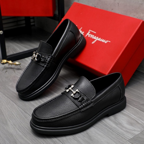 Wholesale Salvatore Ferragamo Leather Shoes For Men #1226271 $88.00 USD, Wholesale Quality Replica Salvatore Ferragamo Leather Shoes