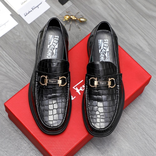 Wholesale Salvatore Ferragamo Leather Shoes For Men #1226276 $88.00 USD, Wholesale Quality Replica Salvatore Ferragamo Leather Shoes