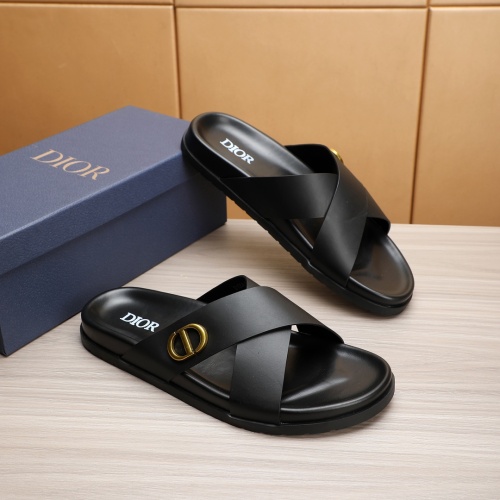 Replica Christian Dior Slippers For Men #1226279 $52.00 USD for Wholesale